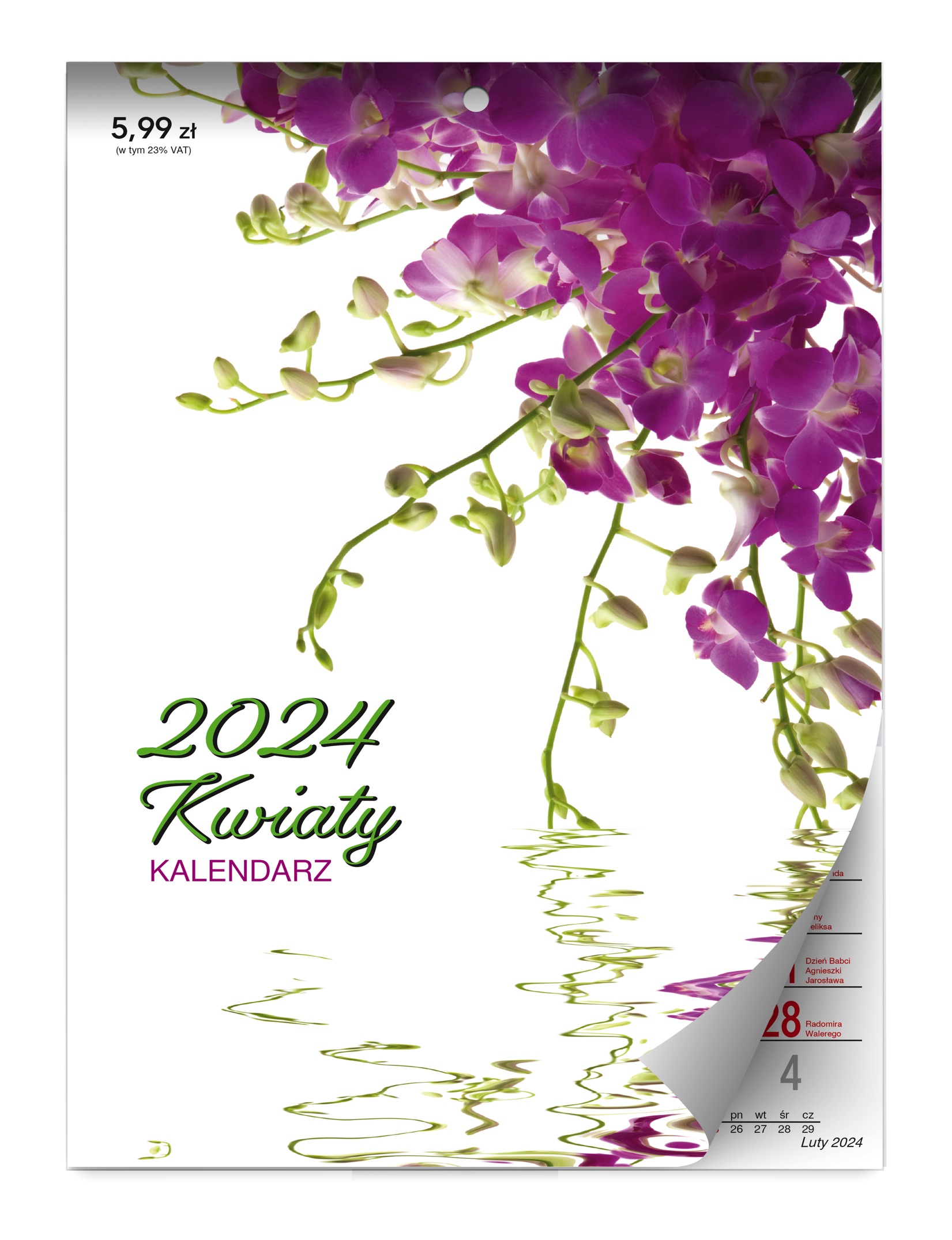 Kalendarz Kwiaty 2024 Kalpolbis 8431